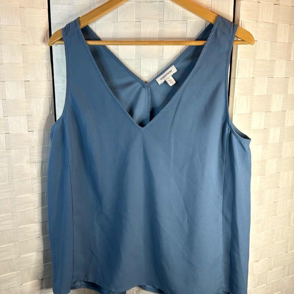 Nordstrom V-Nevk Camisole Light Blue- NWOT